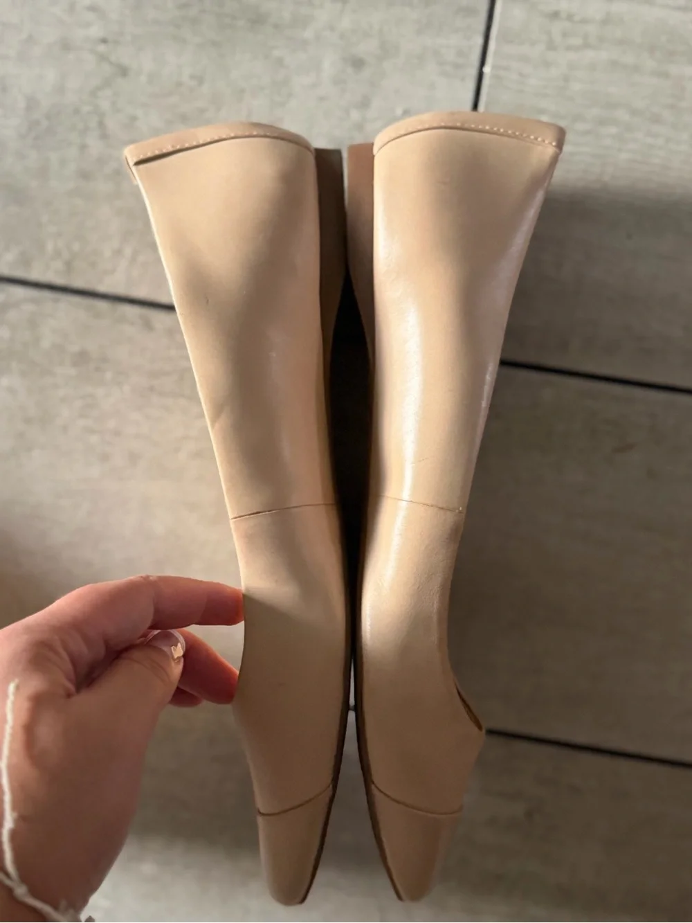 Gianni Bini Blush Nude Pointed-Toe Flats